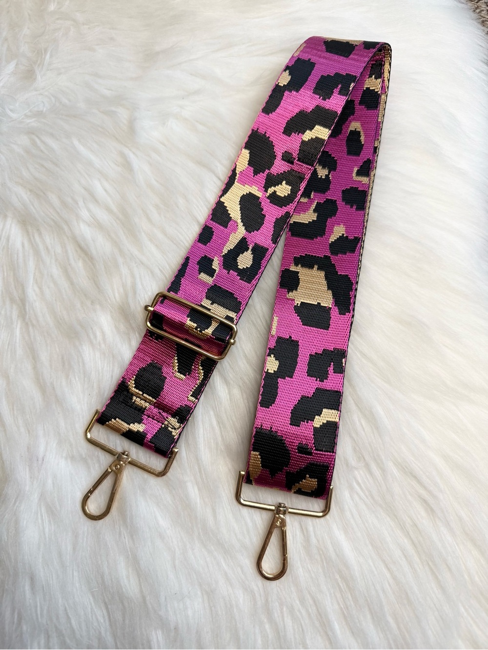 Wide Strap Shoulder Crossbody Camera Bag Handbag Replacement Leopard print